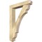 Ekena Millwork Olympic Arts and Crafts Rough Sawn Bracket w/ Offset Brace, Douglas Fir, 6"W x 32"D x 44"H BKT0604X32X44OLY03RDF - alternate 1